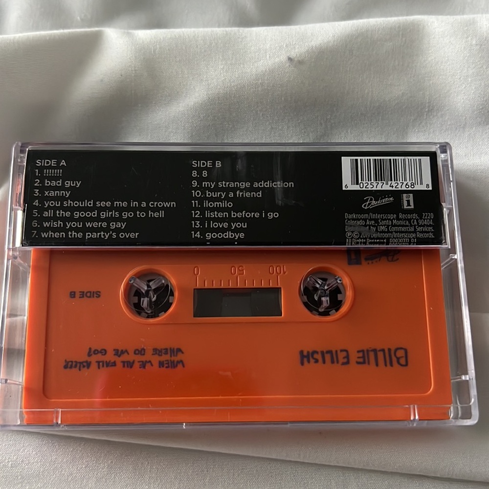 Billie Eilish “When We All Fall Asleep Where Do We Go?” Album Cassette - Picture 3 of 3